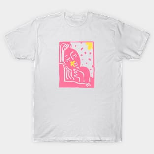 Dawn of Spring - pink flower girl T-Shirt